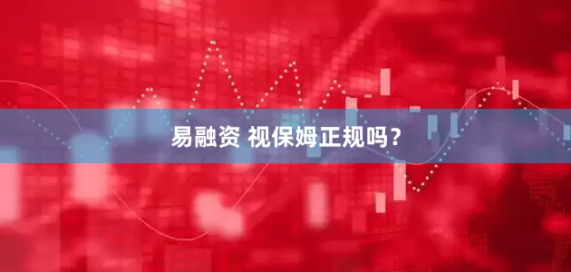 易融资 视保姆正规吗?